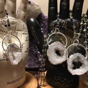 Quartz Geode Beaded Necklace